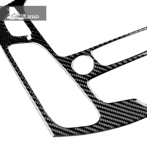 Carbon fiber central control panel decoration for Focus