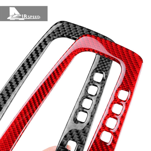 Carbon fiber gear shift panel decoration