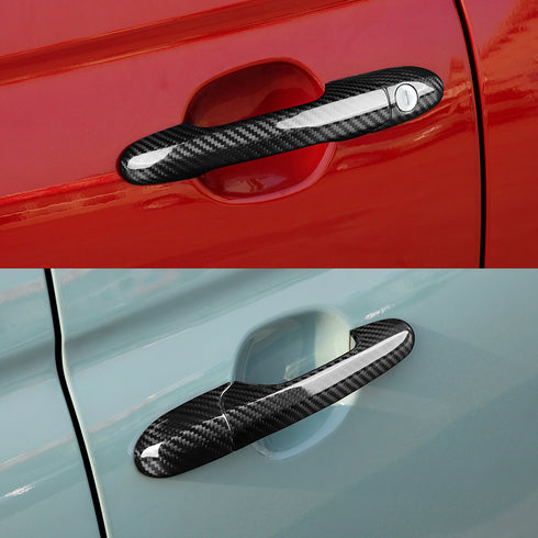 Carbon Fiber Door Handle Cover For Fiat 500 Abarth 595/595C/695