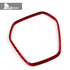 Steering wheel center frame-trim-dry carbon fiber-red 1