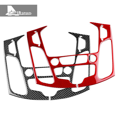 Carbon fiber central control panel decoration for Focus