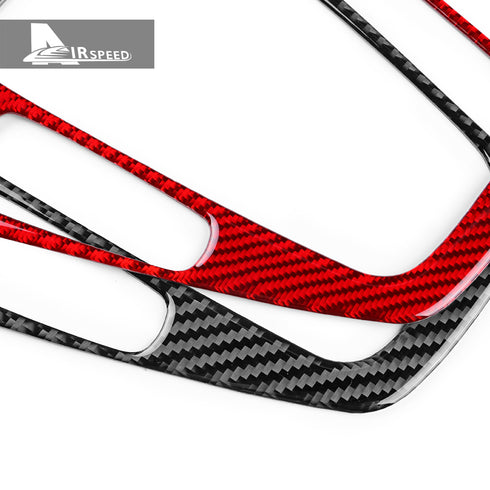 Carbon fiber gear shift outer frame panel decoration for Focus