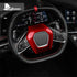 Steering wheel center airbag cover red 1