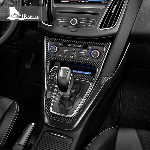 Carbon fiber gear shift outer frame panel decoration for Focus