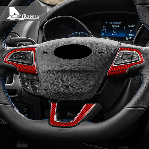 Carbon fiber decorative parts for the steering wheel of Focus
