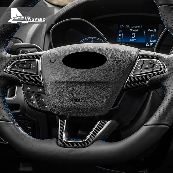Carbon fiber decorative parts for the steering wheel of Focus