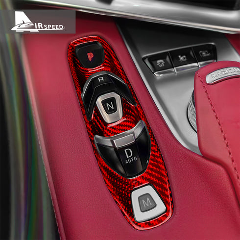 Gear shift indicator button frame red
