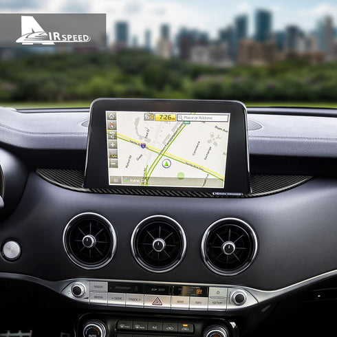 Carbon Fiber Center Screen Base Sticker For Kia Stinger 2019-2023