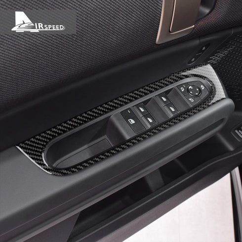 Carbon Fiber Window Lift Frame Trim For Mini U25 Black 1