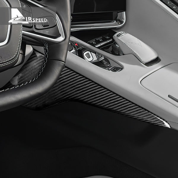 Carbon Fiber Gear Left Side Panel Cover For Corvette C8 2020-2024