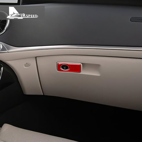 Co-pilot tool box switch red carbon fiber