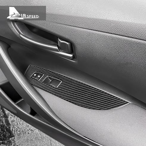 Carbon Fiber Window Lift Frame Trim For Toyota Corolla