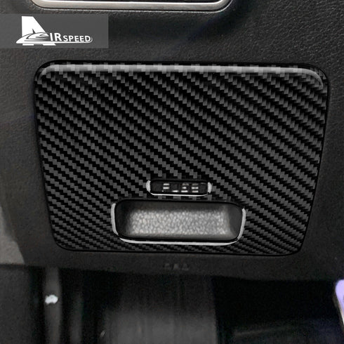 Carbon Fiber Driver's Seat Organizer Box Sticker For Kia Stinger 2019-2023