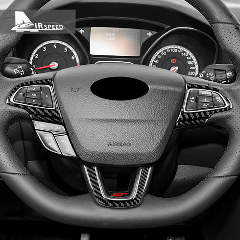 Carbon fiber decorative parts for the steering wheel of Focus
