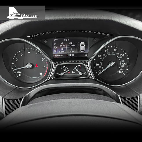 Carbon fiber decorative part for the speedometer, suitable for Ford Focus