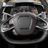 Steering wheel center frame-trim-soft carbon fiber-black 1