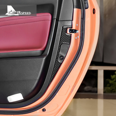 Carbon Fiber Auto Door Locking Position Trim For Lexus RC300/RC350/RC200T