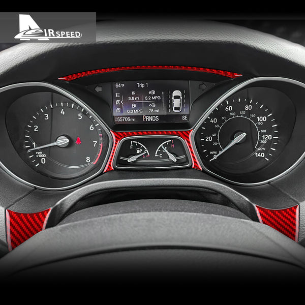 Carbon fiber decorative part for the speedometer, suitable for Ford Focus