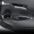 Carbon Fiber Rear Door Window Control Button Bezel Trim For Toyota Corolla Cross 2021-2024