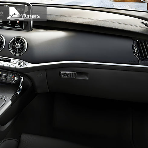 Co-pilot tool box switch - black carbon fiber