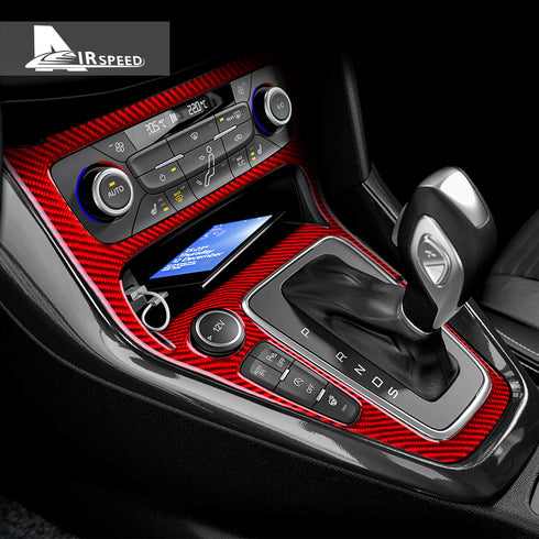 Carbon fiber gear shift outer frame panel decoration for Focus