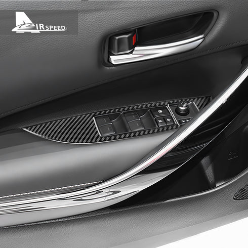 Carbon Fiber Window Lift Frame Trim For Toyota Corolla