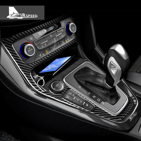 Carbon fiber gear shift outer frame panel decoration for Focus