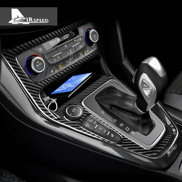 Carbon fiber gear shift outer frame panel decoration for Focus