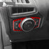 Carbon fiber decorative part for the outer frame of the headlight switch, suitable for Ford Focus