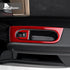Carbon Fiber Window Lift Frame Trim For Mini U25 red 1