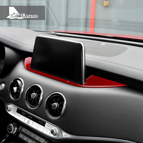 Carbon Fiber Center Screen Base Sticker For Kia Stinger 2019-2023