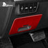 Driver's Seat Storage Box Sticker - Red Carbon Fiber