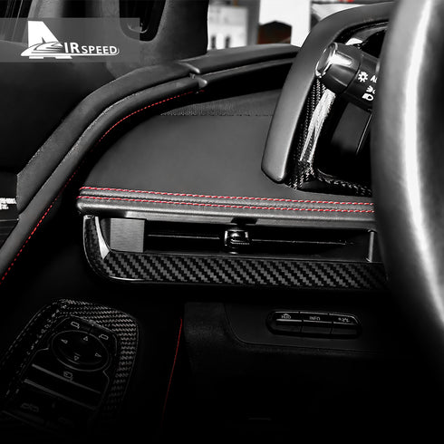 Carbon Fiber Dashboard Passenger Trim Strip For Corvette C8 2020-2021