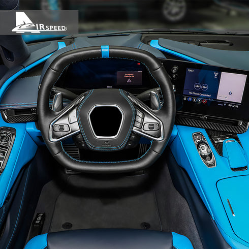 Carbon Fiber Dashboard Passenger Trim Strip For Corvette C8 2020-2021