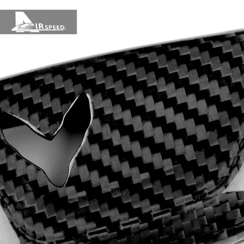 Dry Carbon Fiber Car Key Protective Cover For Corvette C8