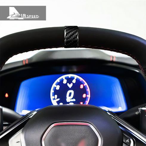 Dry Carbon Fiber Steering Wheel Above Trim Ring Corvette C8 2020-2022