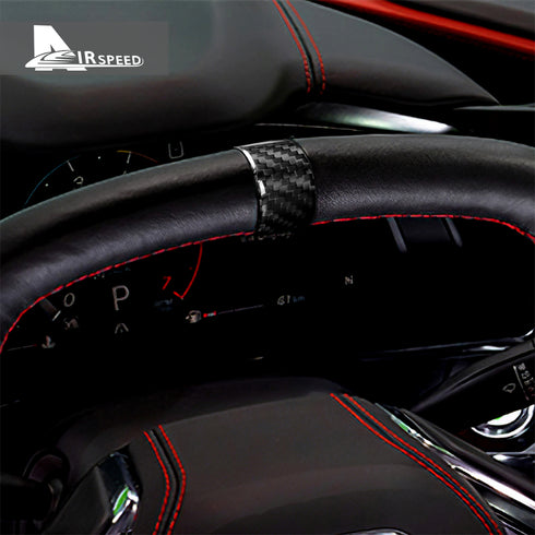 Dry Carbon Fiber Steering Wheel Above Trim Ring Corvette C8 2020-2022