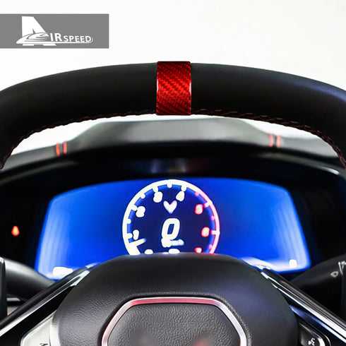 Dry Carbon Fiber Steering Wheel Above Trim Ring Corvette C8 2020-2022