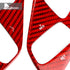 Dry Carbon Fiber Steering Wheel Button Panel Red Trim For Corvette C8 2020-2022