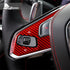 Dry Carbon Fiber Steering Wheel Button Panel Red Trim For Corvette C8 2020-2022