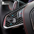 Dry Carbon Fiber Steering Wheel Button Panel Trim For Corvette C8 2020-2022