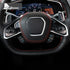 Dry Carbon Fiber Steering Wheel Radio Adjustment Button Blue Trim For Corvette C8 2020-2022