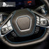 Dry Carbon Fiber Steering Wheel Radio Adjustment Button Trim For Corvette C8 2020-2022