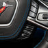 Dry Carbon Fiber Steering Wheel Radio Adjustment Button Trim For Corvette C8 2020-2022