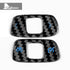 Dry Carbon Fiber Steering Wheel Volume Control Button Blue Trim For Corvette C8 2020-2022
