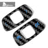 Dry Carbon Fiber Steering Wheel Volume Control Button Blue Trim For Corvette C8 2020-2022