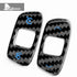 Dry Carbon Fiber Steering Wheel Volume Control Button Blue Trim For Corvette C8 2020-2022