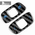 Dry Carbon Fiber Steering Wheel Volume Control Button Blue Trim For Corvette C8 2020-2022