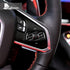 Dry Carbon Fiber Steering Wheel Volume Control Button Trim For Corvette C8 2020-2022
