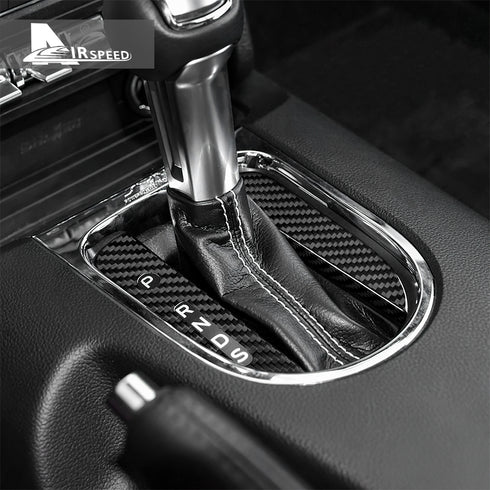Carbon Fiber Gear Shift Trim For Ford Mustang (2015-2023)